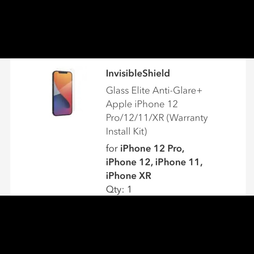 iPhone screen protector